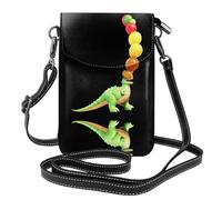 YYHHAOFA Petit sac à bandoulière en cuir pour femme avec motif dinosaure avec ballons sur la tête, imperméable et durable