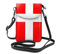 YYHHAOFA Petit sac à bandoulière en cuir pour femme avec motif drapeau danois du Danemark, imperméable et durable