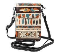 YYHHAOFA Petit sac à main pour téléphone portable 19,3 x 12,4 cm avec motif de croyances amérindiennes - Étui à rabat en cuir pour femme, parfait pour la marche, le camping