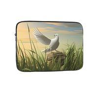 YYHHAOFA Pigeons on the Grassland Picture Housse de protection pour ordinateur portable - Housse résistante aux chocs pour ordinateur portable 13" pour homme et femme, voyage d'affaires, bureau et