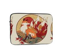 YYHHAOFA Red Sun Housse de protection pour ordinateur portable 13" Motif renard à neuf queues Pour homme et femme Pour voyage d'affaires, bureau et usage quotidien