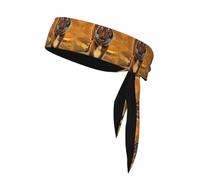 YYHHAOFA Rising Sun Tiger Foulard de sport double face à séchage rapide, évacuation de l'humidité pour femmes, filles et hommes