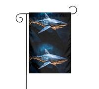 YYHHAOFA Secrets of the Deep Forest Mât de drapeau de jardin imprimé double face 30,5 x 45,7 cm