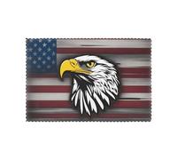 YYHHAOFA Set de table durable avec motif drapeau américain de l'armée américaine, imperméable, facile à nettoyer, résistant à la chaleur, antidérapant