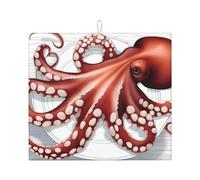 YYHHAOFA Tapis absorbant pour comptoir de cuisine Motif pieuvre mignon : antidérapant, réversible, cadeau pour les nouvelles maisons, les rénovations, Noël, la fête des mères, les anniversaires