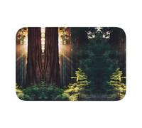 YYHHAOFA Tapis de bain avec ourlet imprimé soleil matinal dans la nature 40 x 60 cm - Tapis de bain bien conçu pour un confort semblable au spa et un nettoyage facile