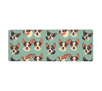 YYHHAOFA Tapis de souris imprimé avatars d'animaux extra large, clavier de jeu antidérapant, version épaisse, 30,5 x 80 cm