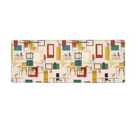YYHHAOFA Tapis de souris moderne du milieu du siècle 30,5 x 80 cm