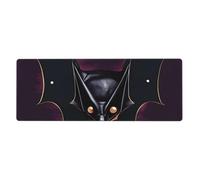 YYHHAOFA Tapis de souris motif chauve-souris fantôme noir extra large pour ordinateur de bureau Version épaisse 30,5 x 80 cm