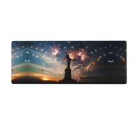 YYHHAOFA Tapis de souris Motif drapeau Statue de la Liberté 30,5 x 80 cm