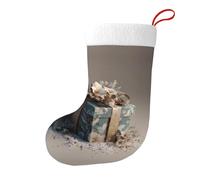 YYHHAOFA The Beauty of Gift Box Chaussettes de Noël Grande capacité Imprimé Décoration