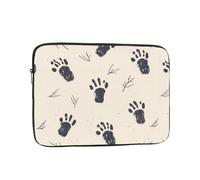 YYHHAOFA The Beauty of Small Footprints Housse de protection pour ordinateur portable de 15" - Pour homme et femme, voyage d'affaires, bureau et quotidien