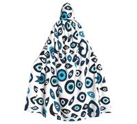 YYHHAOFA The Eye of Evil Printing Cape à capuche pour adulte sans fermeture éclair, confortable pour les fêtes costumées