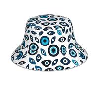 YYHHAOFA The Eye of Evil Printing Chapeau cloche réfléchissant léger, respirant et pliable pour homme et femme Noir