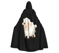 YYHHAOFA The Shy Little Sheep Pattern Halloween Cape à capuche pour homme et femme
