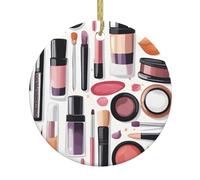 Yyhhaofa Thème cosmétique et maquillage imprimé circulaire décoration supermarché céramique hiver Noël fête maison