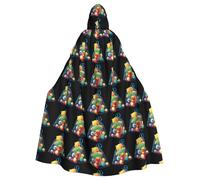 YYHHAOFA Toys In The Net Bag Pattern Halloween Cape à capuche pour homme et femme