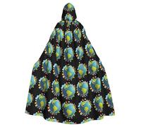 YYHHAOFA Travel Around The World With Dreams Pattern Halloween Cape à capuche pour homme et femme