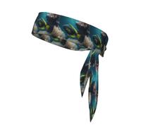 YYHHAOFA Un beau foulard de sport, décontracté, élastique, absorbant la transpiration, réglable, antidérapant