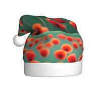 YYHHAOFA Un chapeau de Noël rouge vif à motif champ de coquelicot pour adulte, ce qui en fait un cadeau amusant et durable pour homme et femme