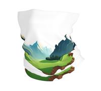 YYHHAOFA Un coin de la montagne imprimé extérieur multifonctionnel foulard de sport respirant absorbant la transpiration convient aux hommes et aux femmes