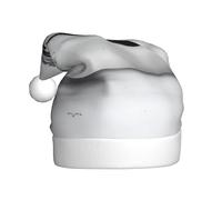 YYHHAOFA Un petit chapeau de Noël motif bateau sur la plage pour adulte, ce qui en fait un cadeau amusant et durable pour homme et femme