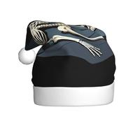 YYHHAOFA Un squelette dormant paisiblement dans une grotte sombre Chapeau de Noël pour adulte Design doux, léger et moelleux pour homme et femme