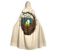 YYHHAOFA Une cape à capuche confortable imprimée nid d'oiseau pour adulte est une cape super grande, confortable et durable