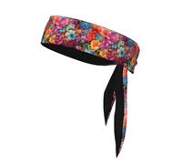 YYHHAOFA Une centaine de fleurs fleurissent ensemble - Foulard de sport - Absorbe la transpiration et respirant - Bandeau de mouvement - Double face
