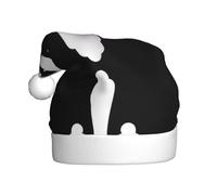 YYHHAOFA Une croix et une paire de grandes ailes blanches imprimées chapeau de Noël pour adulte bord doux et moelleux, léger et confortable
