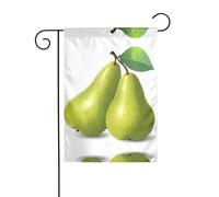 YYHHAOFA Une paire de magnifiques motifs de poires quatre saisons drapeau de jardin décoration cour 30,5 x 45,7 cm