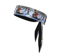 YYHHAOFA Wild Wolf Talks about Guitar Picture Foulard de sport, absorbant la transpiration et respirant, bandeau de mouvement, foulard double face