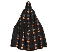 YYHHAOFA Witch Holding A Magic Wand Pattern Halloween Cape à capuche pour homme et femme