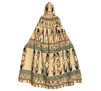 YYHHAOFA Women in Ancient Egypt Impression Halloween Cape à capuche pour adulte pour jeux de rôle, costumes de scène, fêtes Entretien facile
