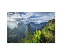 YYHMKBYY 5D Diamond Painting,Cirque de Mafate Caldera sur l'île de la Réunion,Round Drill DIY Forage Complet Diamant Peinture Strass Broderie Point De Croix Arts Artisanat Pour La(30x40cm)-C70