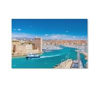 YYHMKBYY 5D Diy Diamant Dessin Peinture,Marseille, France,Plein Diamant Cristal Strass Broderie Point De Croix Art Artisanat Toile Décoration Murale(30x40cm)-B98