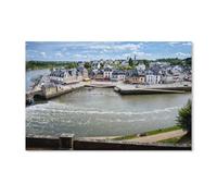 YYHMKBYY Diamant Peinture Photos 5D DIY Diamant Point De Croix,Auray - Port de Saint-Goustan. Vue panoramique sur Le Vieux Centre-Ville,DIY Diamant Broderie Décoration Murale(50x60cm)-A69