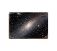 YYHMKBYY Galaxie d'Andromède，Décoration murale - Plaque en métal pour bar, pub, club, grotte(20x30cm 8x12 inch-538