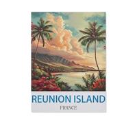 YYHMKBYY，Île de La Réunion, France，Adultes Puzzle Impossible De 1000 Pièces Décompression Jeu De Cadeaux Éducatifs pour Adultes（50x70cm-O97