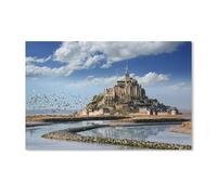 YYHMKBYY Kits De Peinture Diamant 5D Pour Adultes,Mont Saint Michel,Diamond Painting_Adulte Diamond Painting Strass Cristal Complet Kits Art De La Mosaïque Halloween Cadeau(50x50cm)-A2