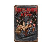 YYHMKBYY Moto Métal Plaque Tin Sign for Home Bar Res Tin Sign Metal Plaque Art Hanging Fer Peinture Rétro Maison Cuisine Jardin Garage Décoration Murale(30x40cm 12x16 inch-135