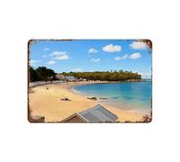 YYHMKBYY Plage sur l'île de Noirmoutier en France,Panneau en métal - Plaque murale pour maison, bar, café, salle de jeux, garage(20x30cm 8x12 inch-637