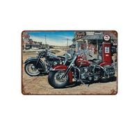 YYHMKBYY Plaque en métal de- Design rétro original - Pour station essence - Pour garage et garage(30x40cm 12x16 inch-36