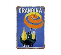 YYHMKBYY Plaque en métal rétro Orangina de - Pour garage, cuisine, chambre à coucher, bar, décoration - Cadeau d'Halloween ou de Thanksgiving(15x30cm 6x12 inch-5