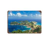 YYHMKBYY Plaque en métal vintage，Guadeloupe，pour cafés, bars, pubs, magasins, décoration murale amusante et rétro pour homme et femme(15x30cm 6x12 inch-222