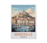 YYHMKBYY, Puzzle 1000 Pièces, Grand Puzzle en Papier pour Adultes, Jouets Éducatifs Interaction Parent-Enfant, Marseille France, 50x70cm