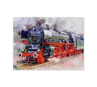 YYHMKBYY，Puzzle Adulte 1000 Pièces，Locomotive à Vapeur，Bricolage sur Dessin Cadeau Unique sur Le Mur（50x70cm）-G47
