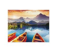 YYHMKBYY，Puzzle Classique en Bois，Lac de Cristal，Adulte Enfant Cadeau Décoration Moderne Festival Bricolage Cadeau-1000 Pièces（75x50cm）-D31
