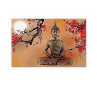 YYHMKBYY，Puzzles pour Adultes 1000 Pièces Puzzle en Bois，Fleurs Et Bouddha Zen Images，Impossible Puzzle Brain Challenge ， Convient pour La Décoration De La Maison(75x50cm-D85
