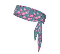YYHWHJDE A Flocage de flamants roses à séchage rapide, évacuation de l'humidité, bandeau athlétique multifonction pour homme et femme